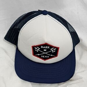 NWT Dark Seas Miramar Trucker Hat in a Navy/white colorway One Size Fits Most